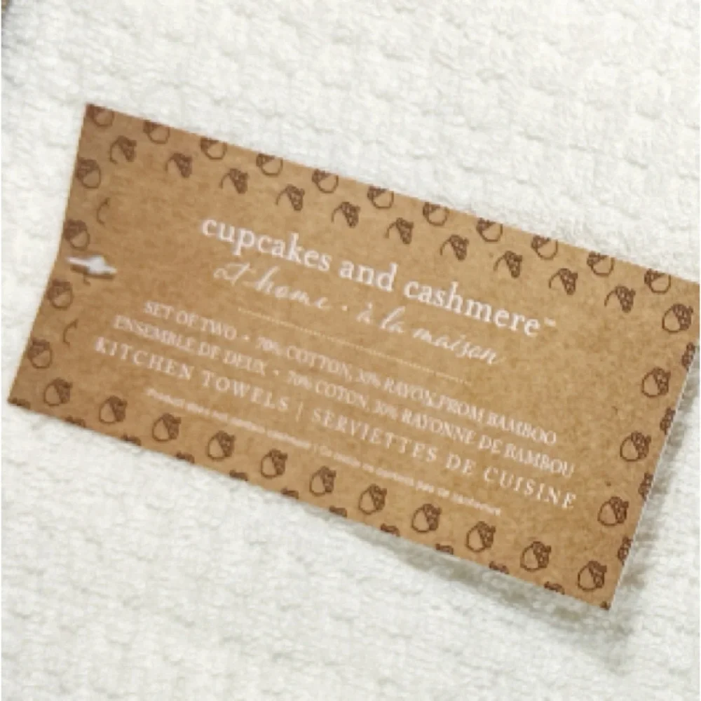NEW Cupcakes & Cashmere THANKSGIVING TURKEY Kitchen Towel Set/2